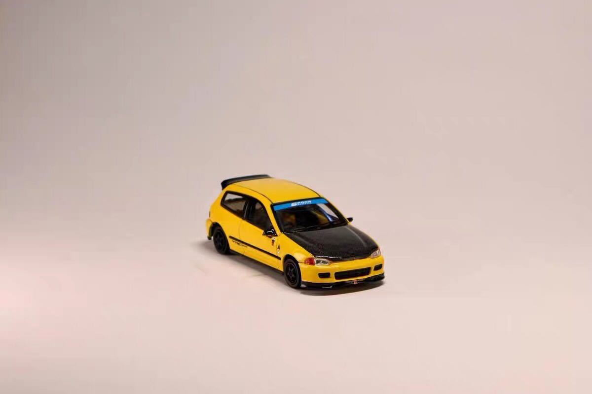 1/64 Street weapon ホンダ シビック Honda Civic EG6 イエロー