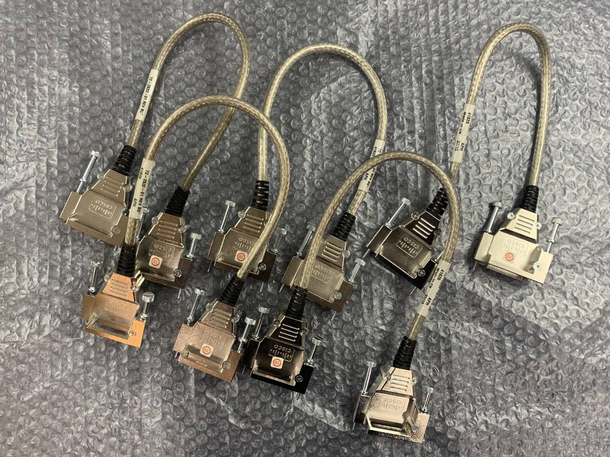 02] ☆ 5本セット ☆ Cisco 50cm Stacking Cable CAB-STACK-50CM (72
