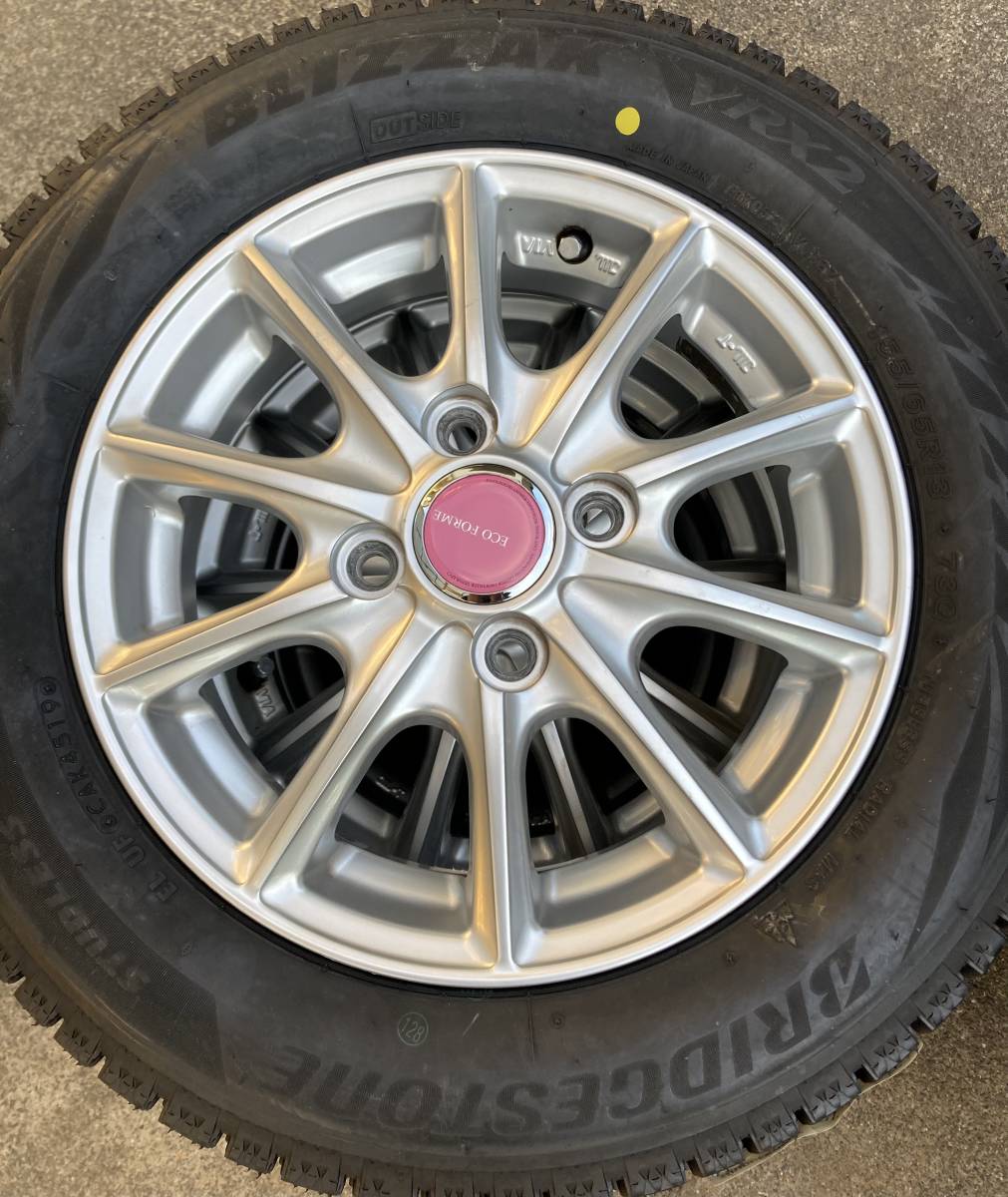 未使用品☆2019年製☆ブリヂストン ブリザック VRX2 155/65R13☆エコ 