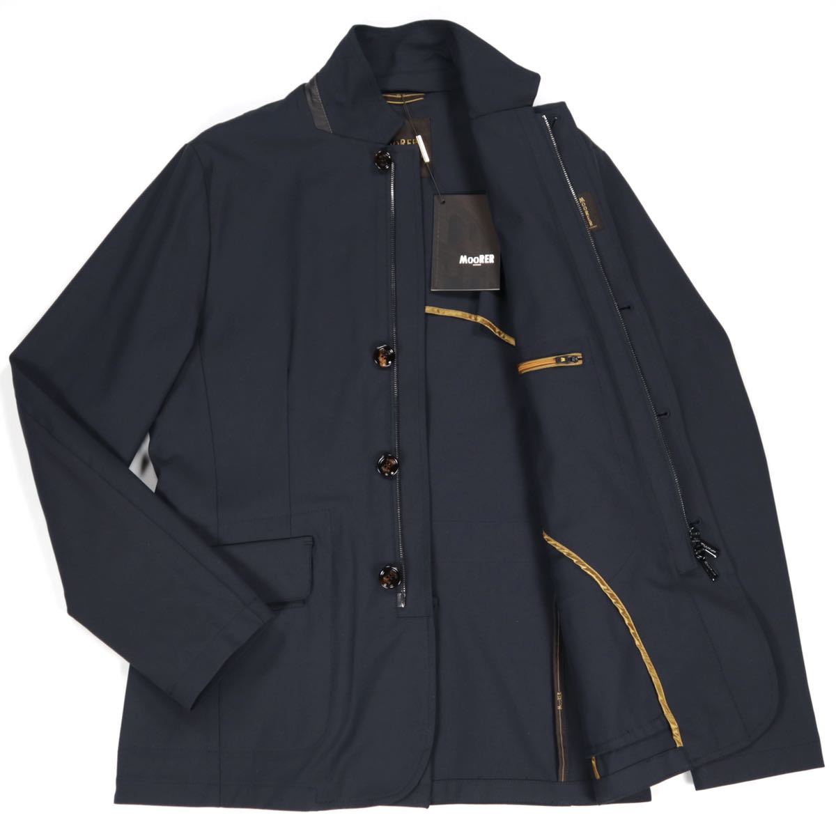 1円～ 新品 MOORER ジャケット 48 GHIBERTI-DV ダークネイビー(NAVY 