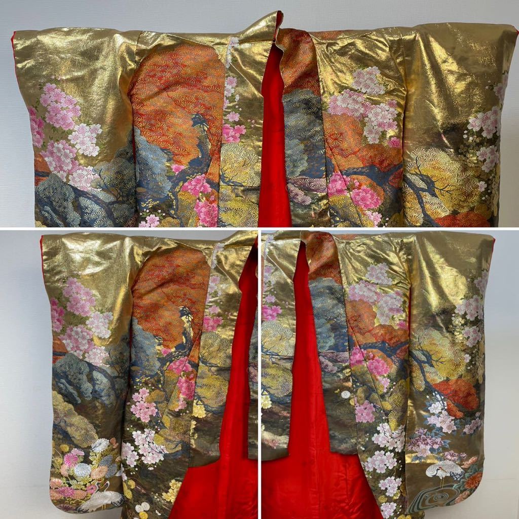 鳥居ユキ 色打掛 豪華 刺繍 鶴紋 花鳥紋 打掛 花嫁　 衣裳 婚礼 結婚 和装 着物 身丈約189センチ 裄約65センチ 色打掛 IROHA◇白打掛◇tc2343白無垢 和装 その他女性誌&amp;女性ファッションVol.4 古雑誌&amp;古本Re-Make&frasl;Re-Model 身丈162.5cm