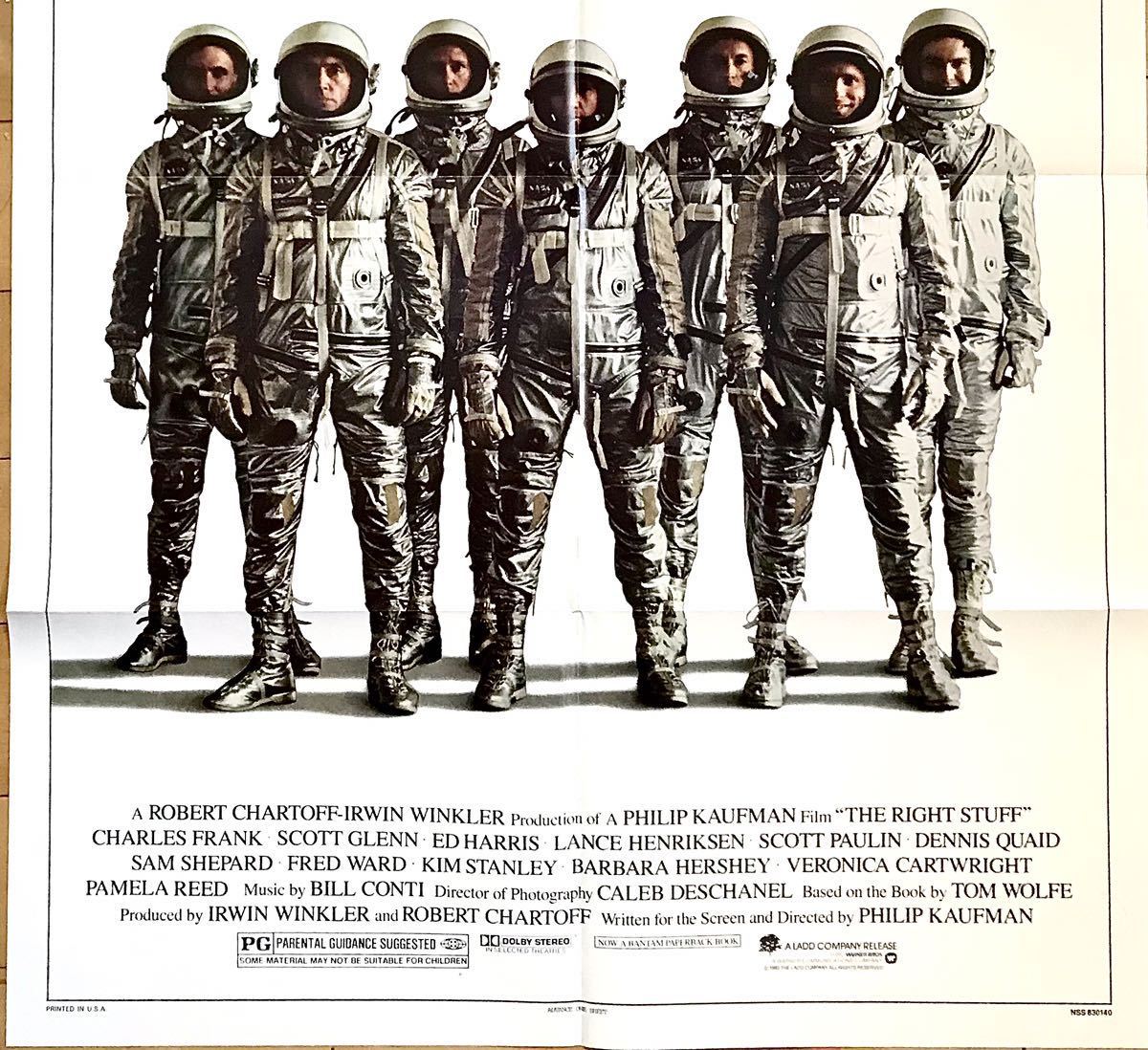 US版ポスター　ライトスタッフ　B1サイズ ライトスタッフ The (1983) : 映画 - Right Stuff ライト・スタッフ 0