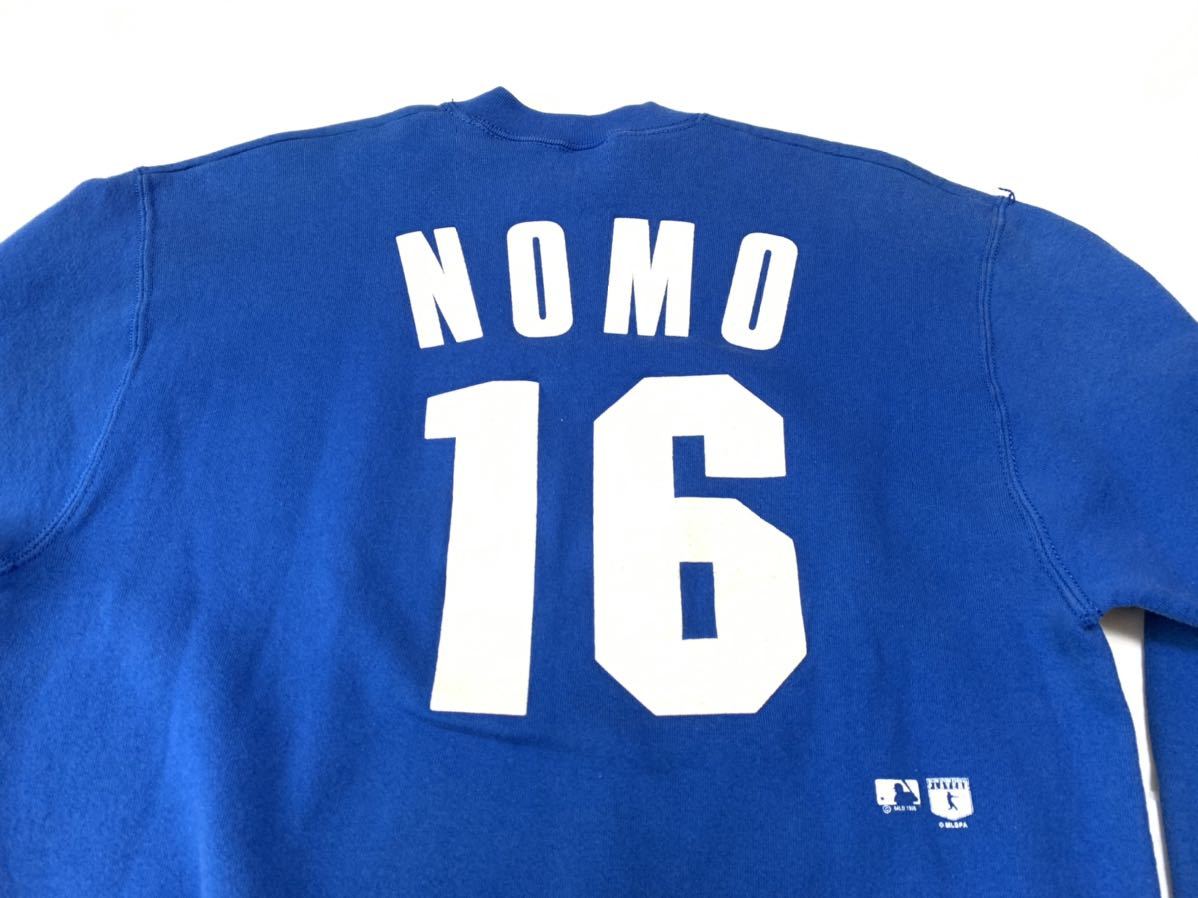 【未使用】刺繍ロゴスタジャン 90's ロサンゼルス ドジャース野茂 英雄 90s USA製 MLB LA ドジャース NOMO 野茂英雄 スタジャン L 【公式通販】
