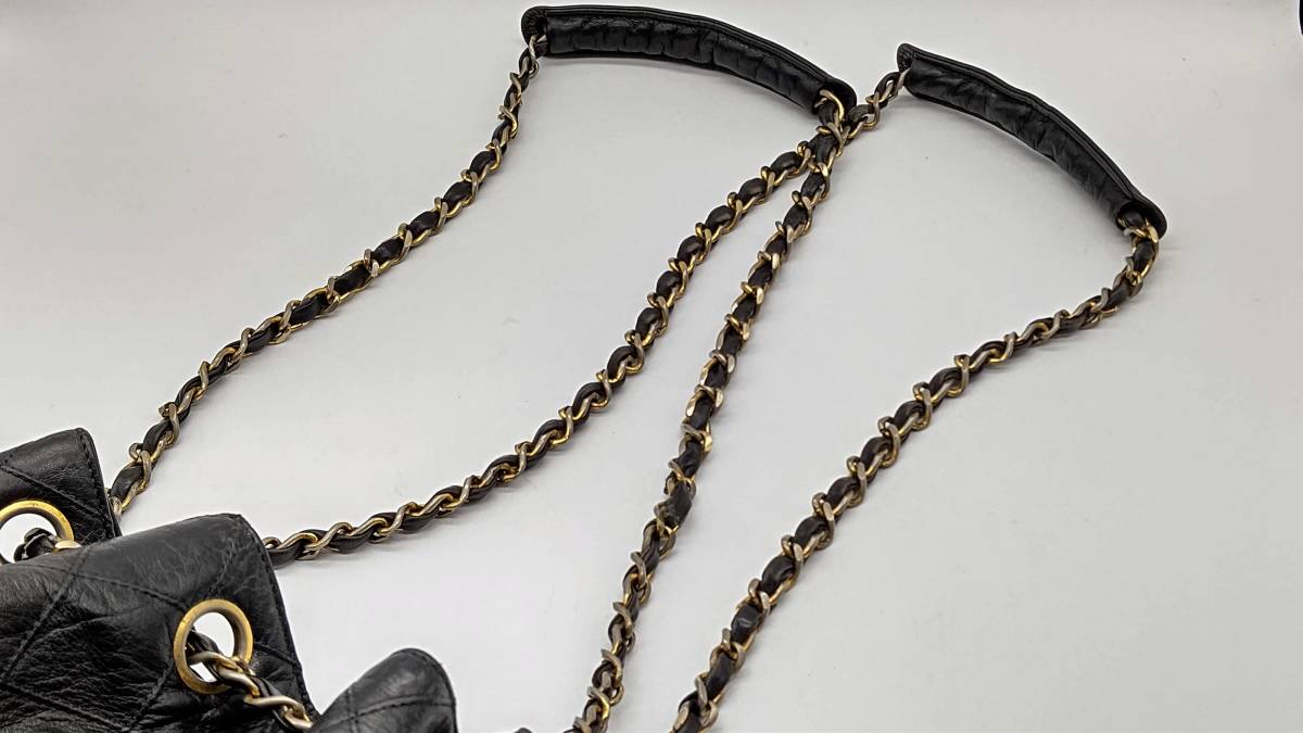 CHANEL/シャネル ビコローレ ミニ巾着 ポーチ有 チェーンショルダー 