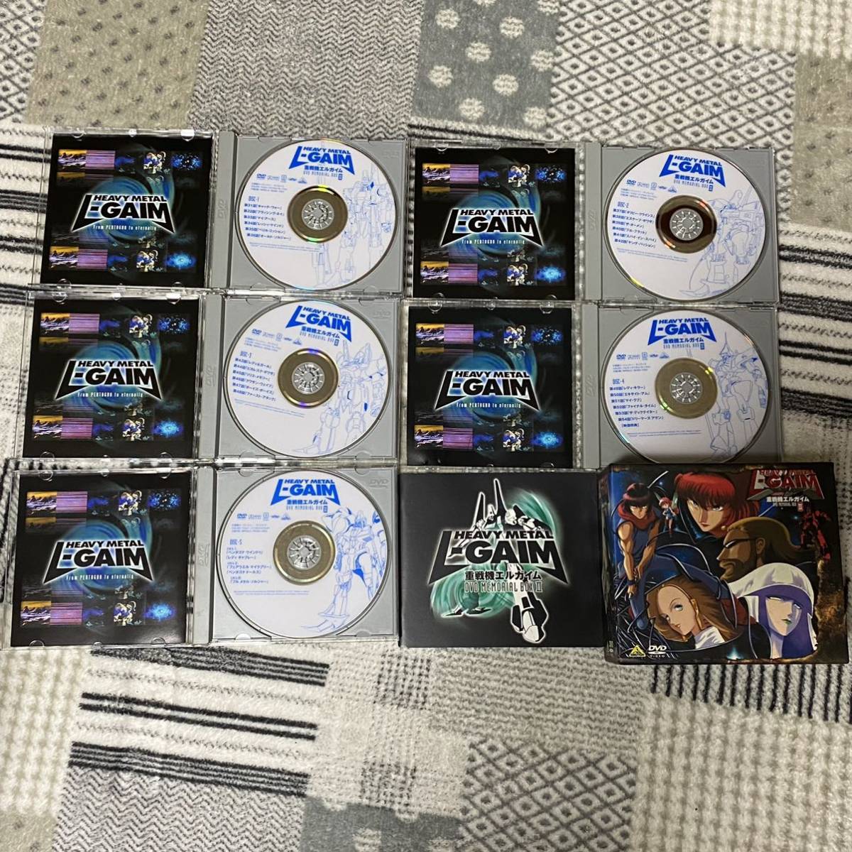 ディスク美品 重戦機エルガイム DVDメモリアルボックスⅠ・Ⅱ セット