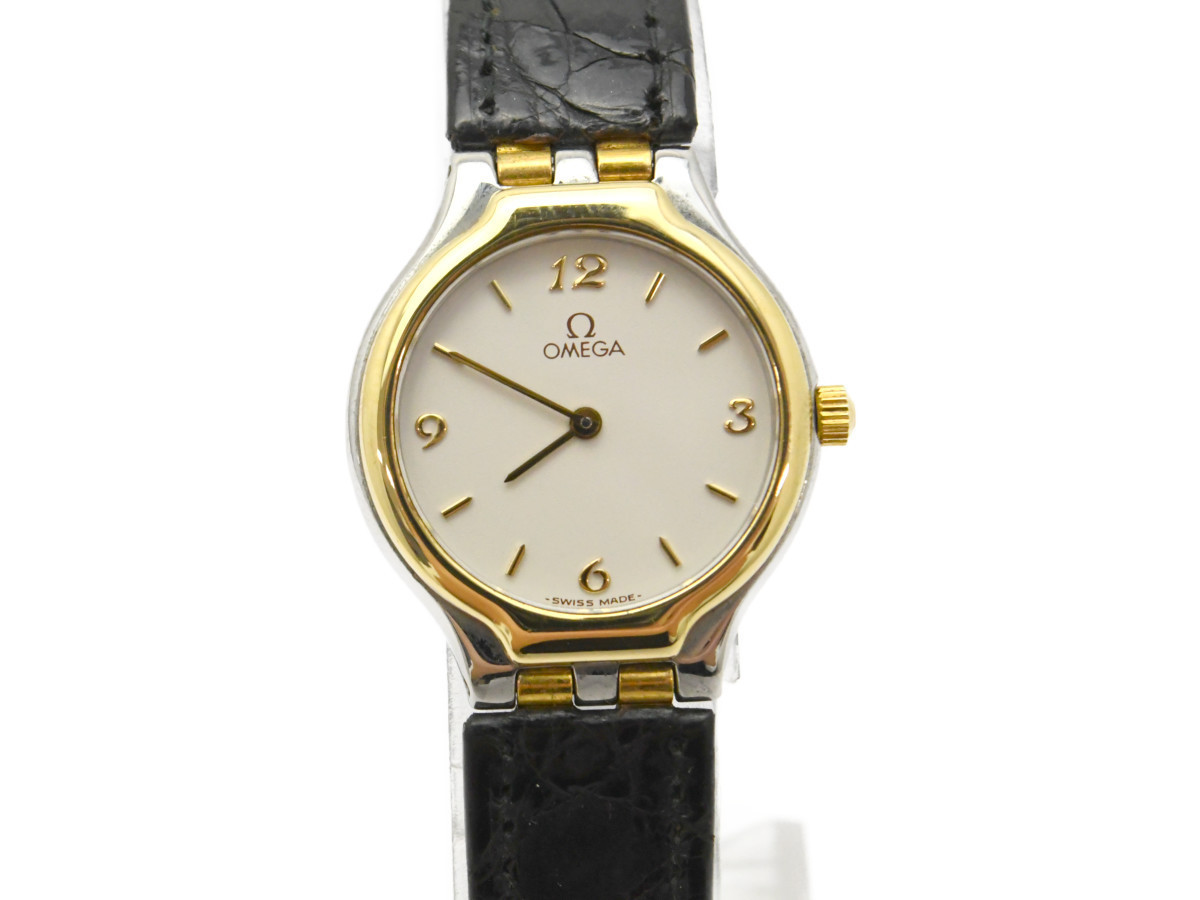 美品] 動作OK【OMEGA】オメガ DEVILLE デビル シンボル 750YG/K18