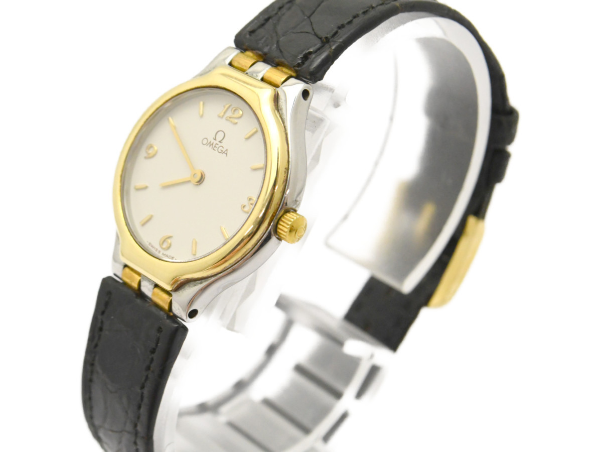美品] 動作OK【OMEGA】オメガ DEVILLE デビル シンボル 750YG/K18