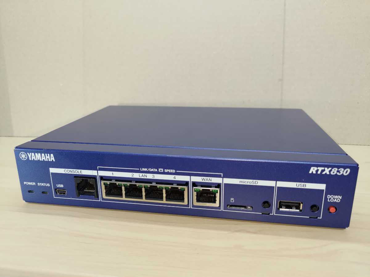 動作確認済】YAMAHA RTX830ルーター（FW最新化済・IP設定可） RTX830の