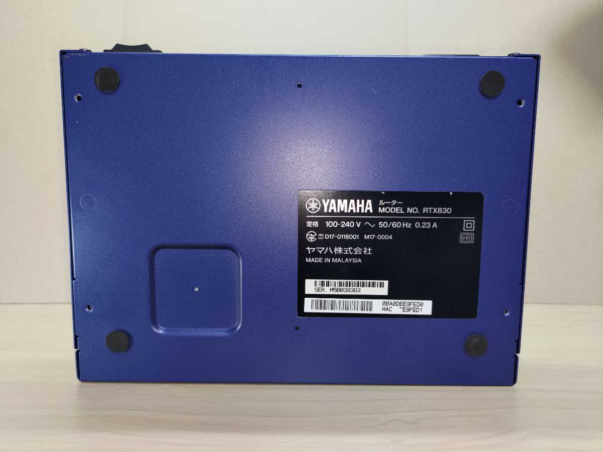 動作確認済】YAMAHA RTX830ルーター（FW最新化済・IP設定可） RTX830の