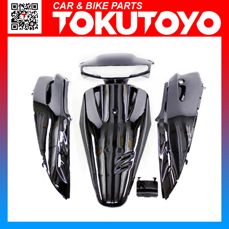 ホンダ AF27 カウル スーパーディオ 外装 DIO | 5点セット 外装カウル Dio 黒 ホワイト 白 深緑色 スーパーディオ(AF27) (13番台