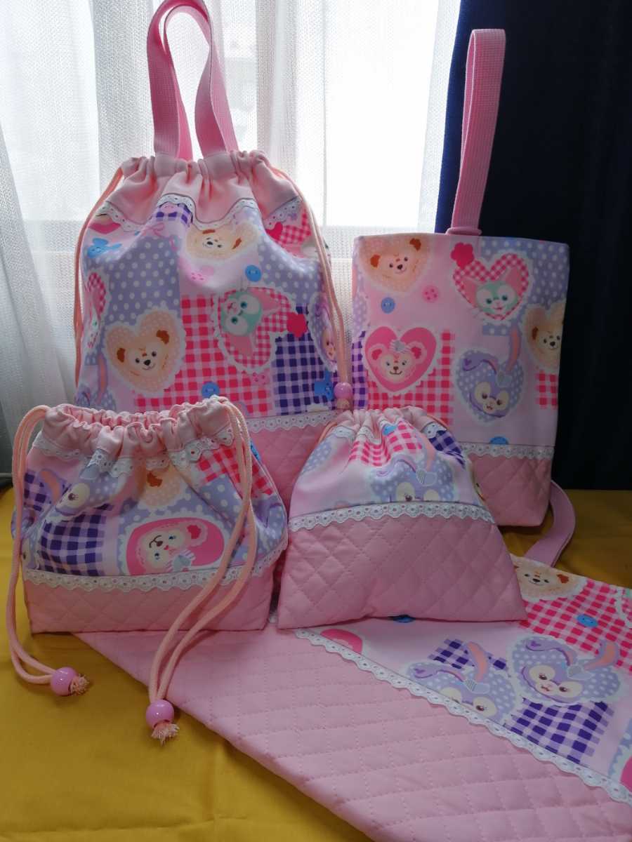 入園入学レッスンバッグ5点セット♪着替えコップ弁当袋シューズ