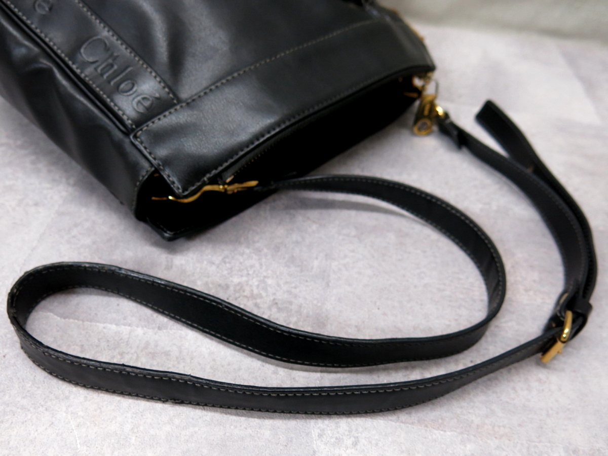 ○美品○Chloe クロエ○エデン○ロゴ型押し○レザー 本革○ショルダー  