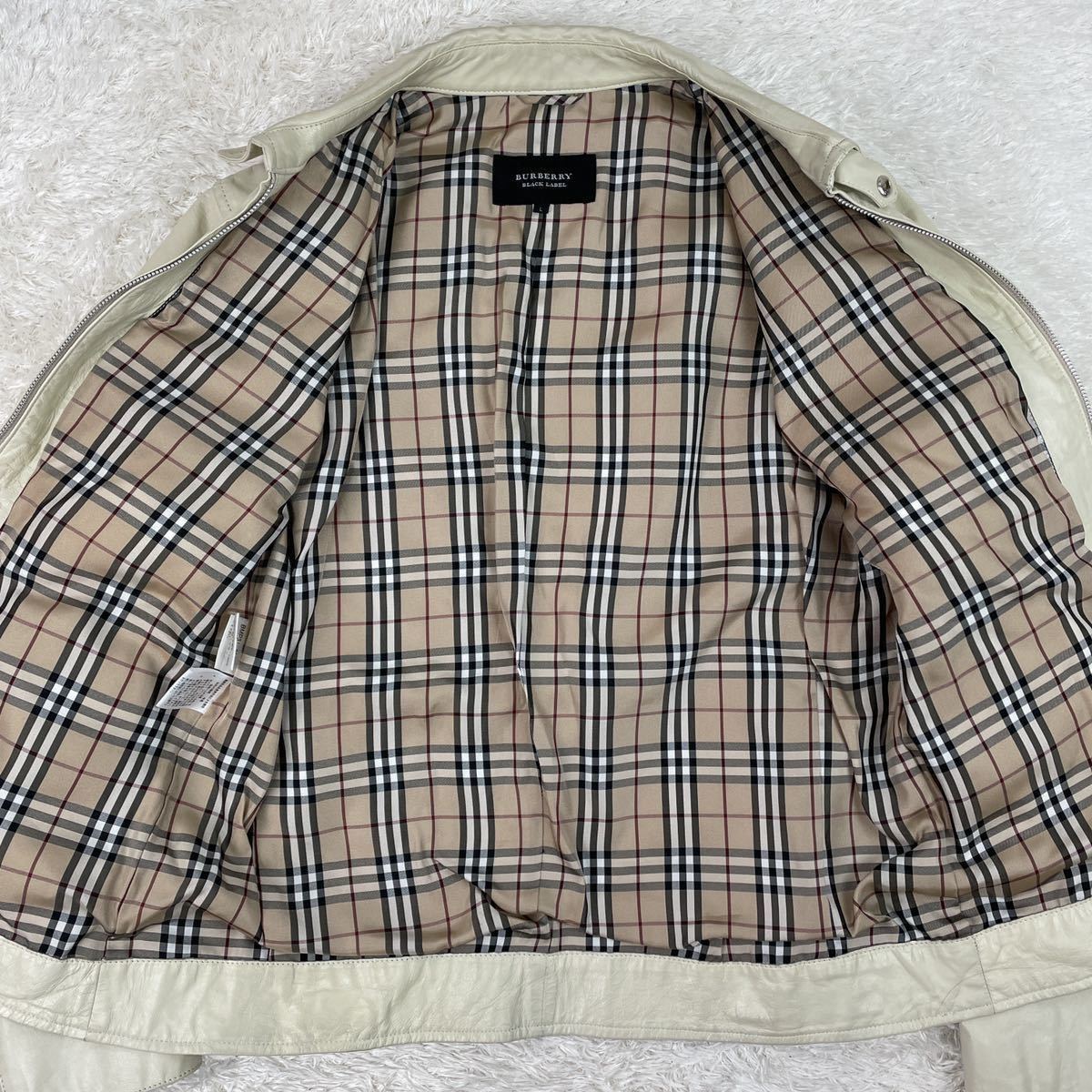 BURBERRY BLACK LABEL バーバリーブラックレーベル ノバチェック 羊革 