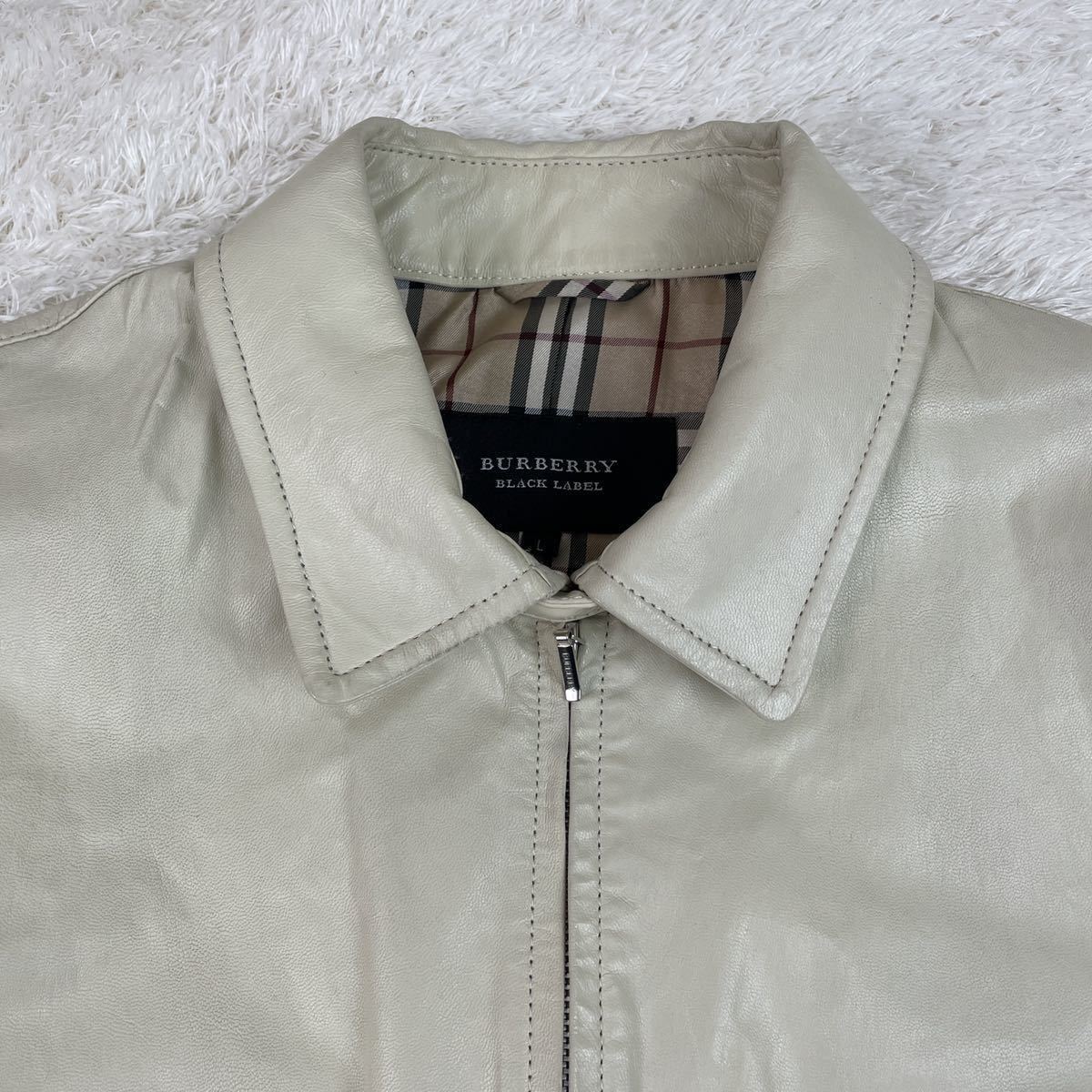 BURBERRY BLACK LABEL バーバリーブラックレーベル ノバチェック 羊革 