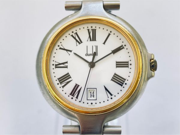 Q141-M5-1785 Dunhill ダンヒル デイト W00V QUARTZ/クォーツ デイト