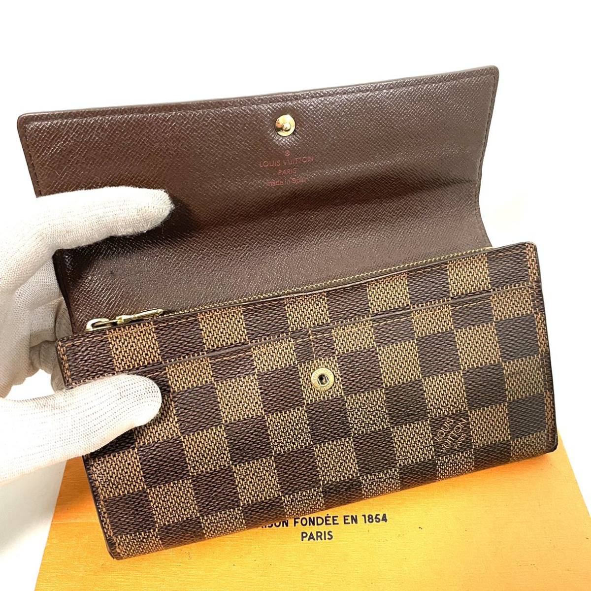 ☆美品☆ルイヴィトンLouis Vuitton ダミエ ポルトフォイユ サラ 