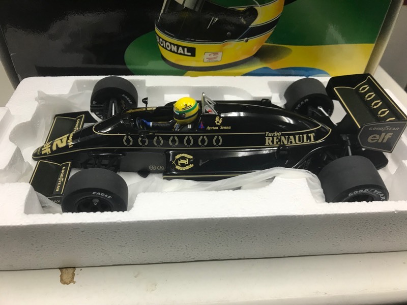 ミニチャンプス 1/18 セナ コレクション ロータス ホンダ 99T 1987 