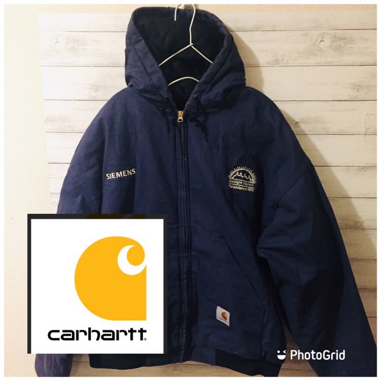 ビッグサイズ カーハート carhartt XL 企業ロゴ刺繍 裏 ビッグサイズ カーハート carhartt XL 企業ロゴ刺繍 裏