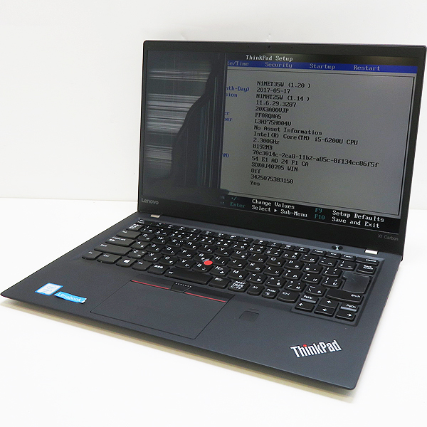 1円～□【ジャンク品】LENOVO ThinkPad X1 Carbon(第6世代インテル