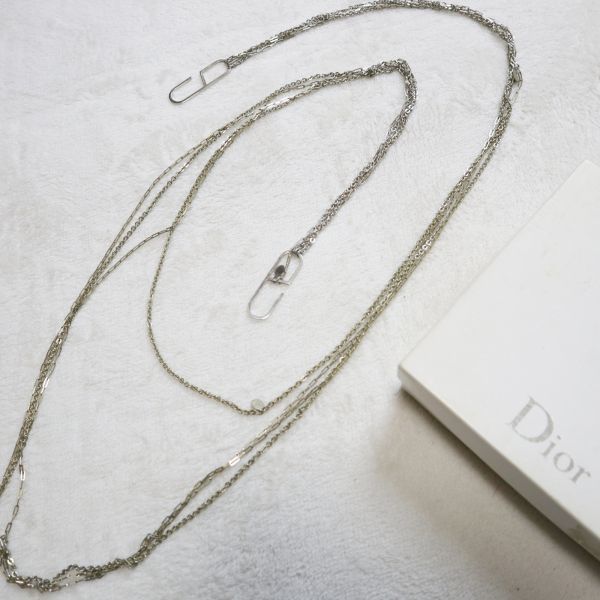  08SS Dior HOMME シルバー ロゴ４連アクセサリー/ウォレットチェーン/ネックレス/オム メンズ/ロング(男性用)｜売買されたオークション情報、yahooの商品情報をアーカイブ公開 - オークファン 男性用
