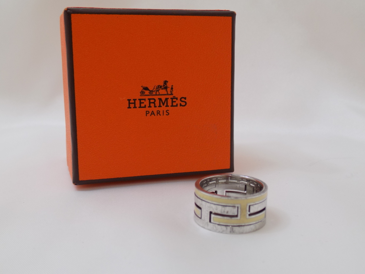 キングラム[23]-0056 HERMES エルメス ムーブアッシュ リング Ag925
