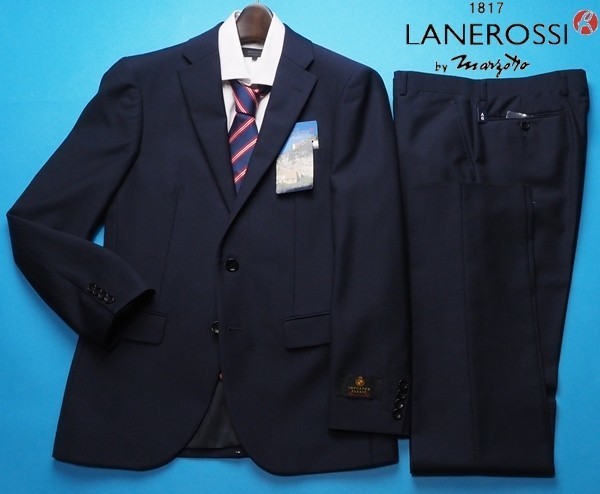 得価，高品質 8万円 大手百貨店扱い 秋冬総裏 LANEROSSI by マルゾット 伊製生地 ウール100% 艶感ガルゼ スーツAB6紺 21 29137221(Lサイズ)｜売買されたオークション情報、yahooの商品情報をアーカイブ公開 - オーク Lサイズ