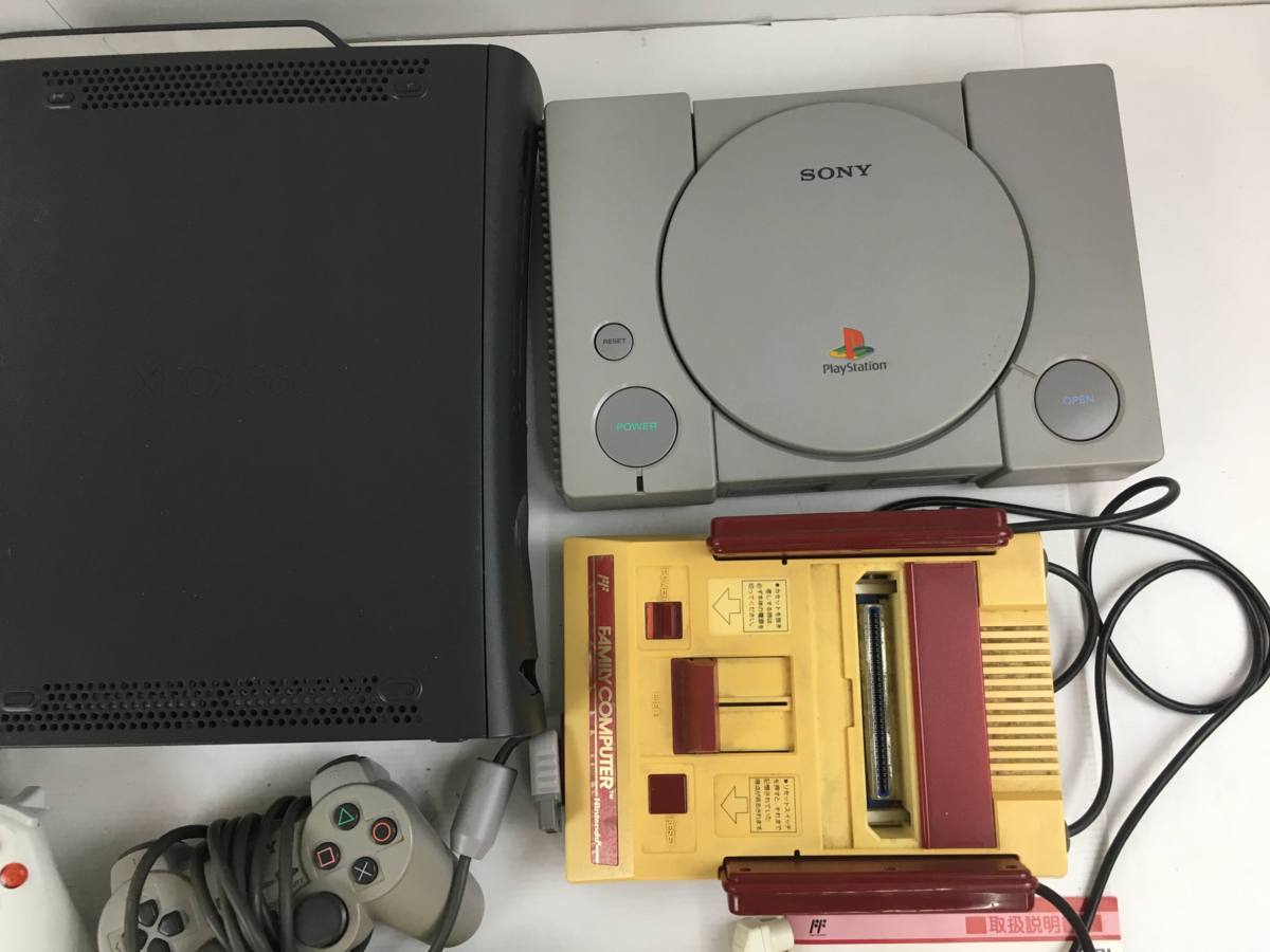 04y5949)【1円～】ジャンクゲーム機本体 まとめ売り(PS3本体/PS本体/FC