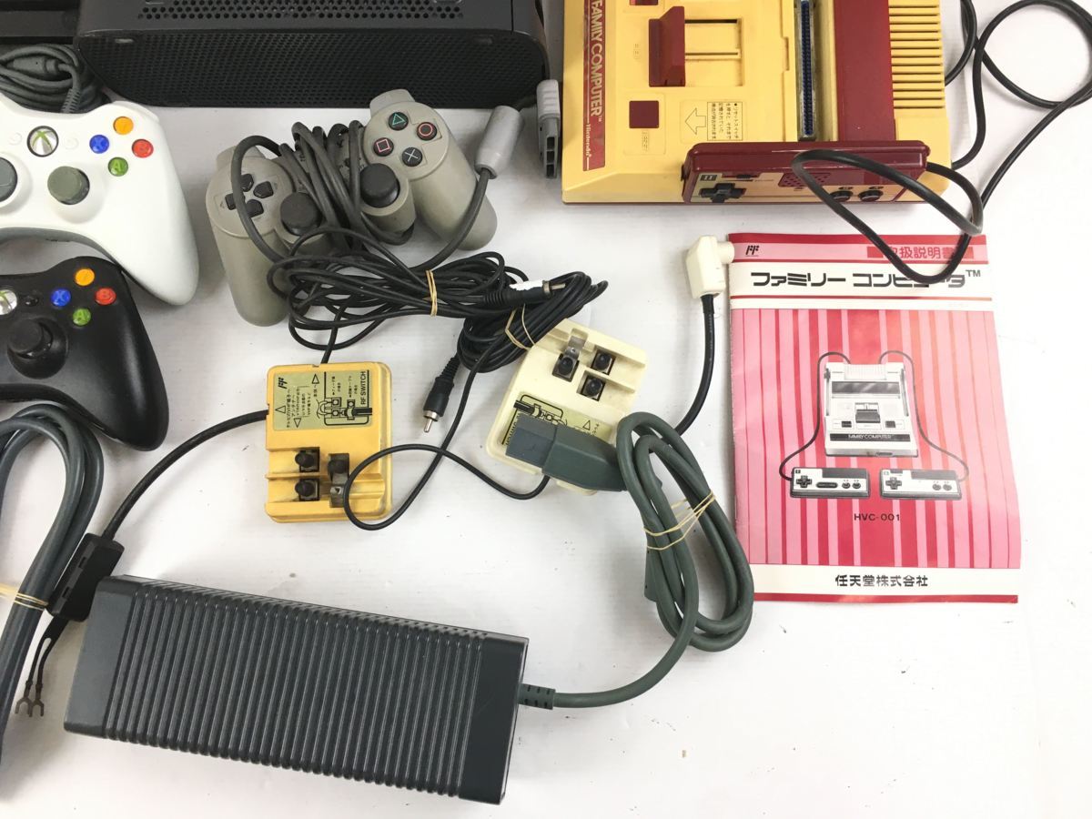 04y5949)【1円～】ジャンクゲーム機本体 まとめ売り(PS3本体/PS本体/FC
