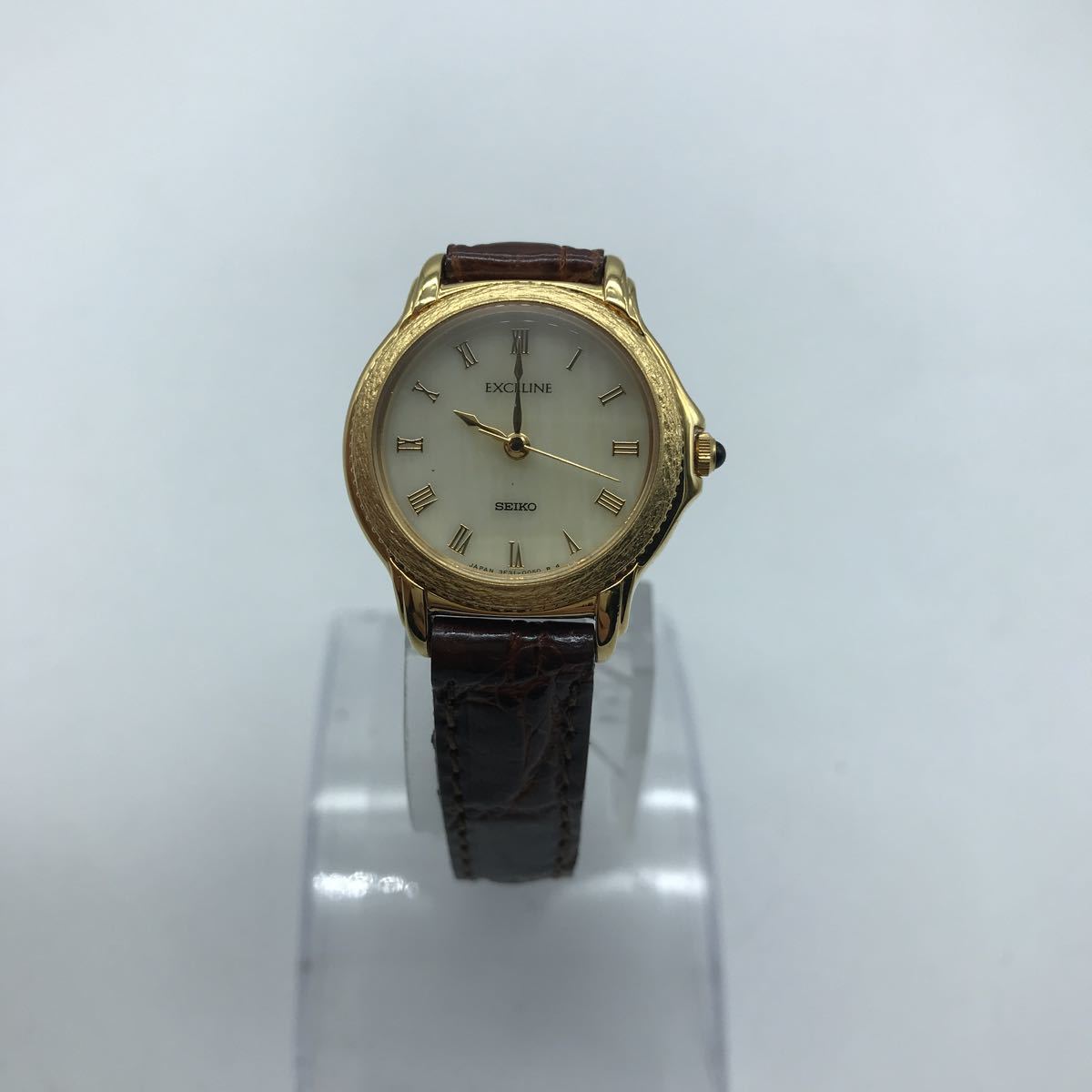 SEIKO EXCELINE エクセリーヌ QZ 3F31-0020 クオーツ 腕時計 動作品 白