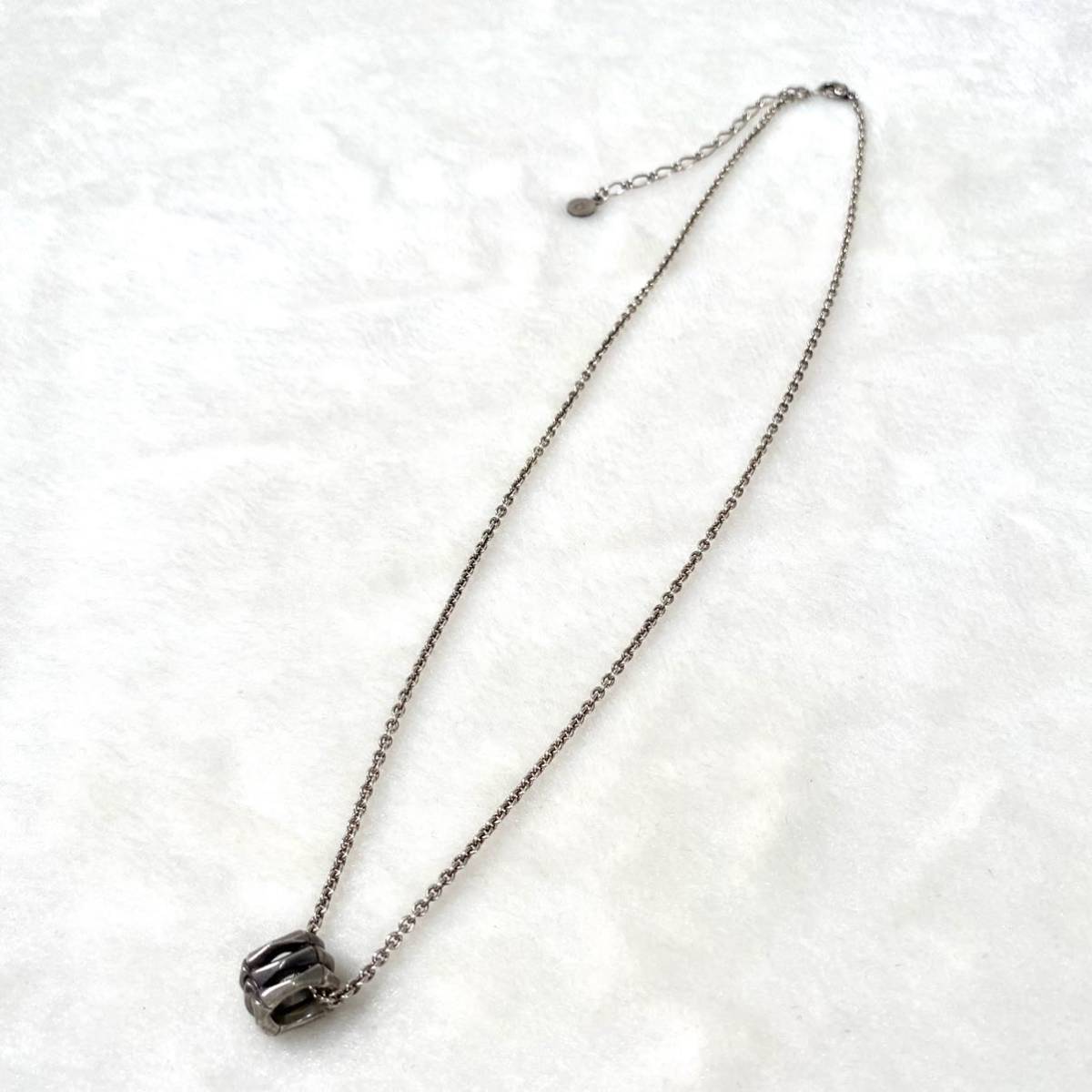 ◇GARNI ガルニ 3連リング ボーントップ シルバー925 ネックレス 