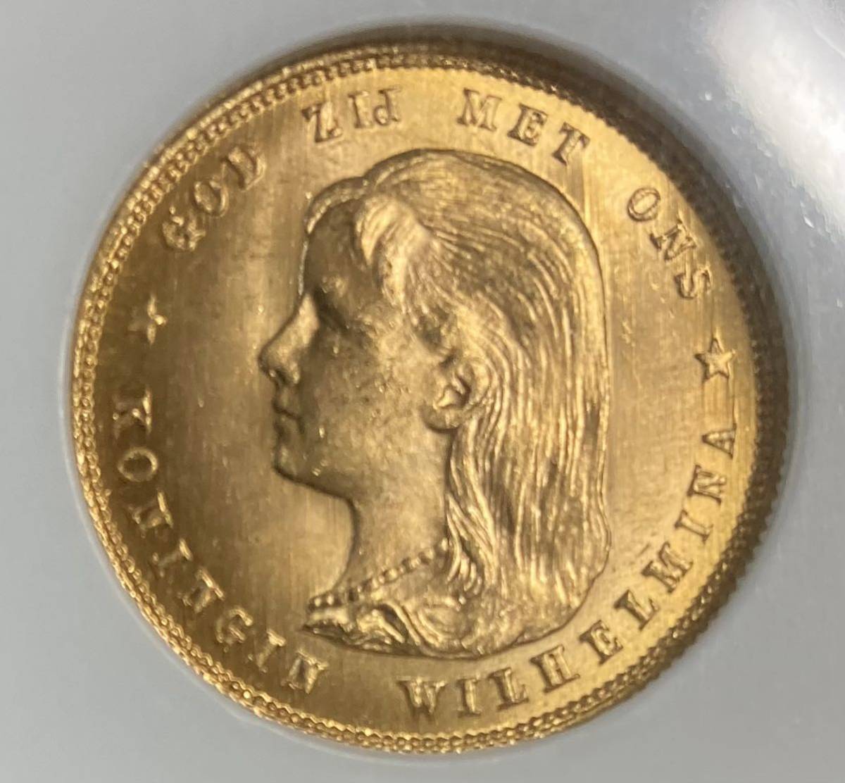 アンティーク】1897年/オランダ/金貨/ゴールド/ミント/MS65/10G/10 