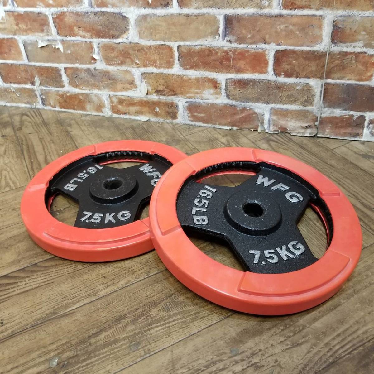 WILDFIT ダンベルプレート 7.5キロ2枚 レギュラー プレート