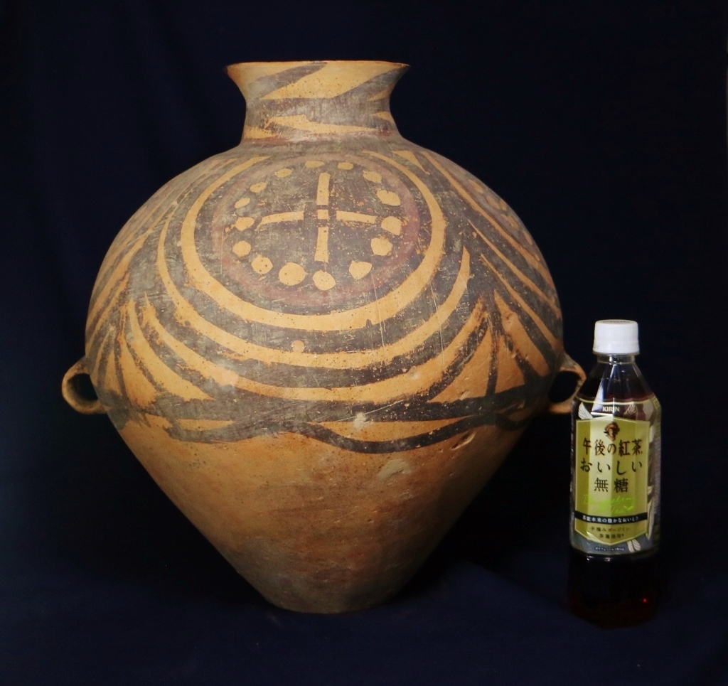 彩陶 中国彩陶双耳大壷 アンダーソン土器⁄出土品紀元前五千年 共