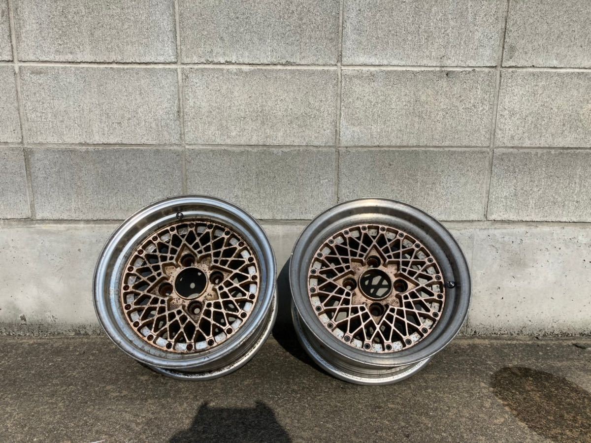 低価，人気セール インパルメッシュ 14インチ 7J +4 4H 114.3 2本 AE86 当時物 深リム 旧車(社外品)｜売買されたオークション情報、yahooの商品情報をアーカイブ公開 - オークファン 4穴