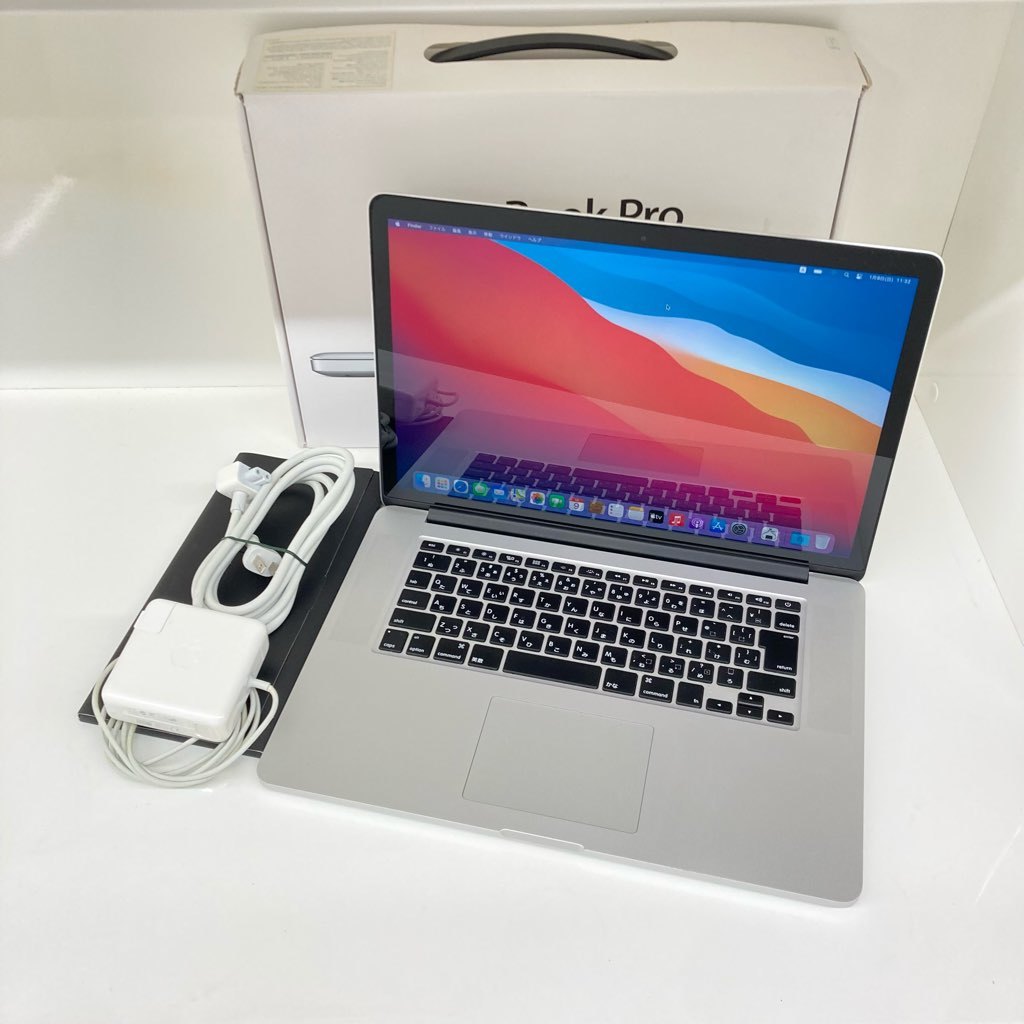○MacBook Pro Retina 15インチ Late2013 i7 16GB SSD512GB BigSur