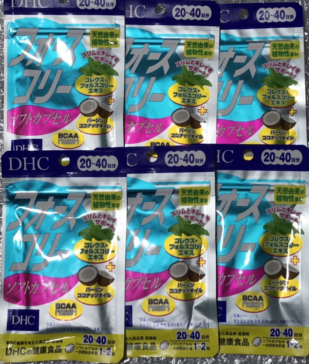 DHCフォースコリー ソフトカプセル20～40日分6袋 賞味期限2024/01