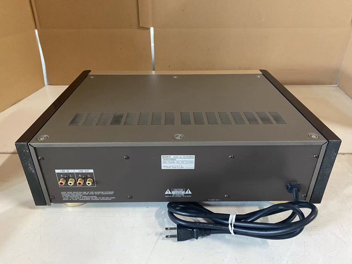 SONY ソニー TC-K333ESJ カセットデッキ 通電/ジャンク ソニー