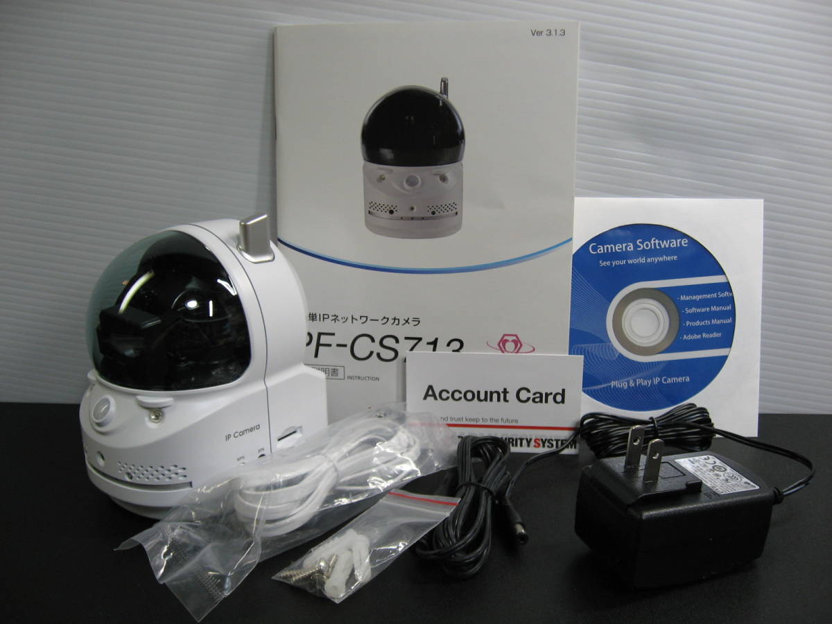 ■中古■送料無料■PF-CS713■ライブカメラ赤外線■0165 ライブカメラ ✴︎動作確認済み✴︎中古PF-CS713 防犯カメラ 2026年