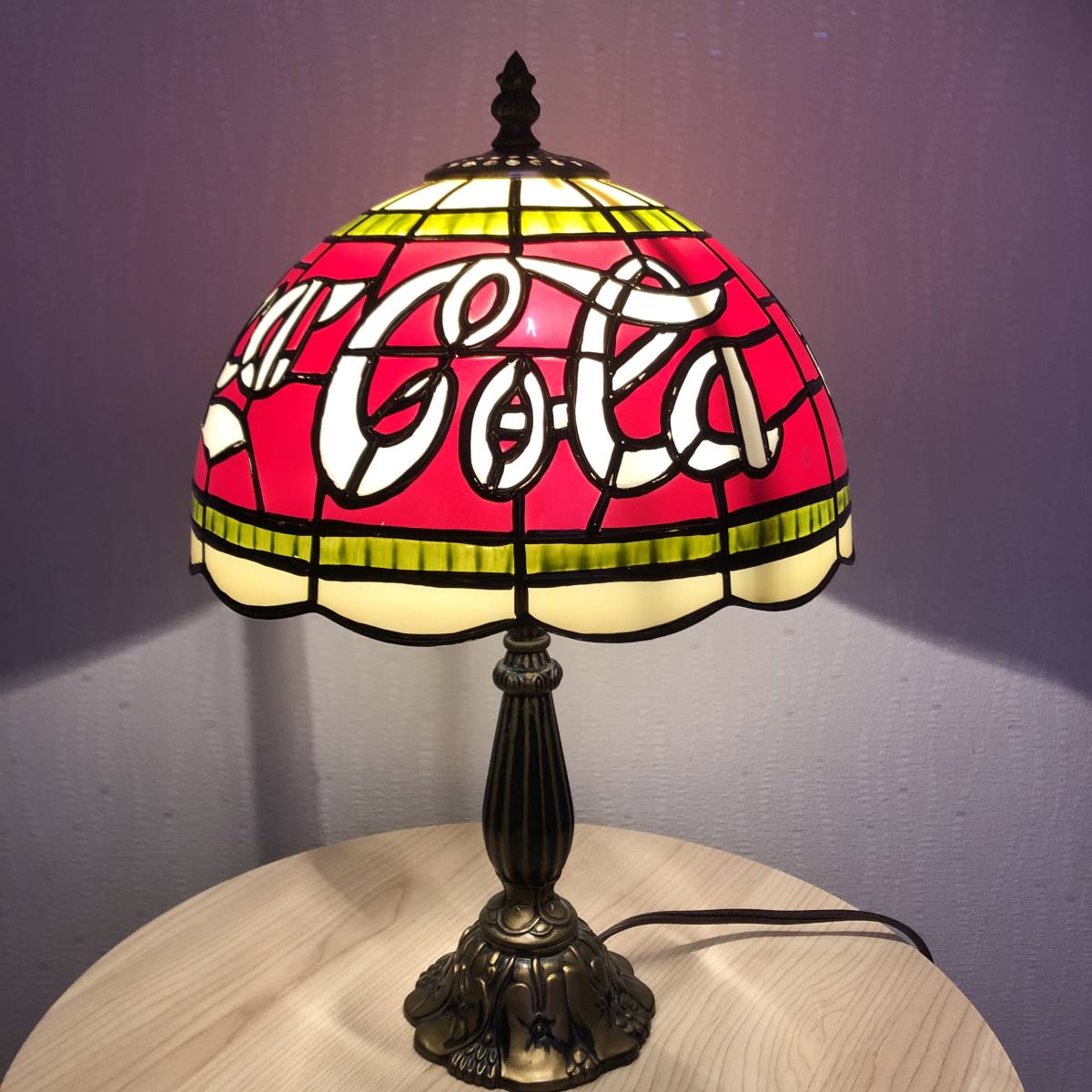 コカコーラ ステンドグラス調 Coca－Cora 未使用品☆コカコーラ