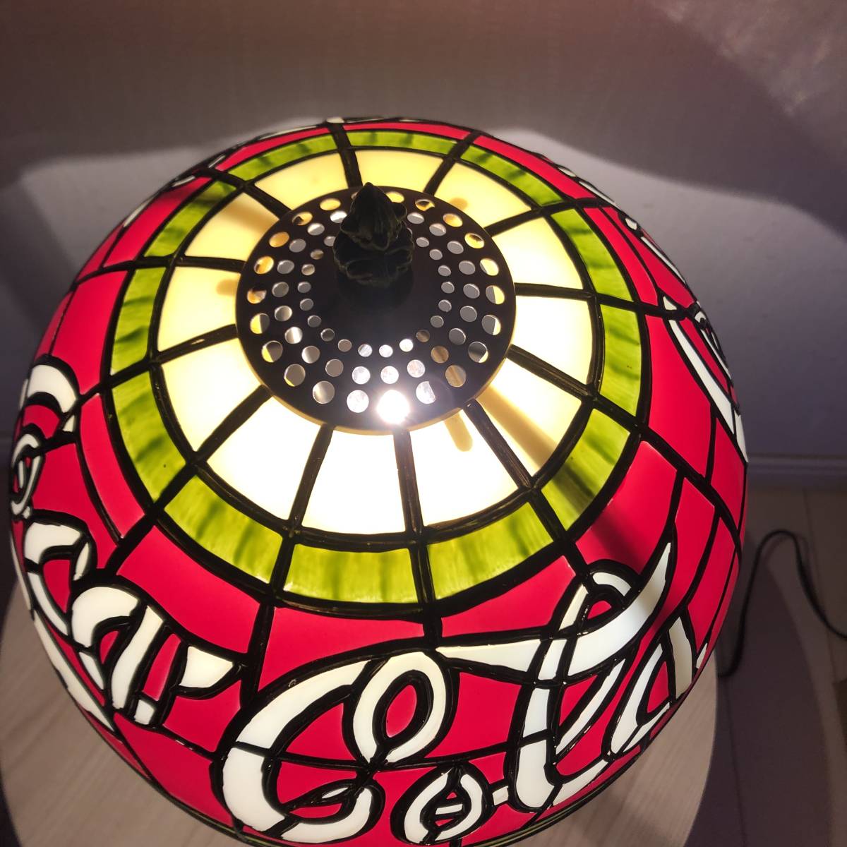 コカコーラ ステンドグラス調 Coca－Cora 未使用品☆コカコーラ