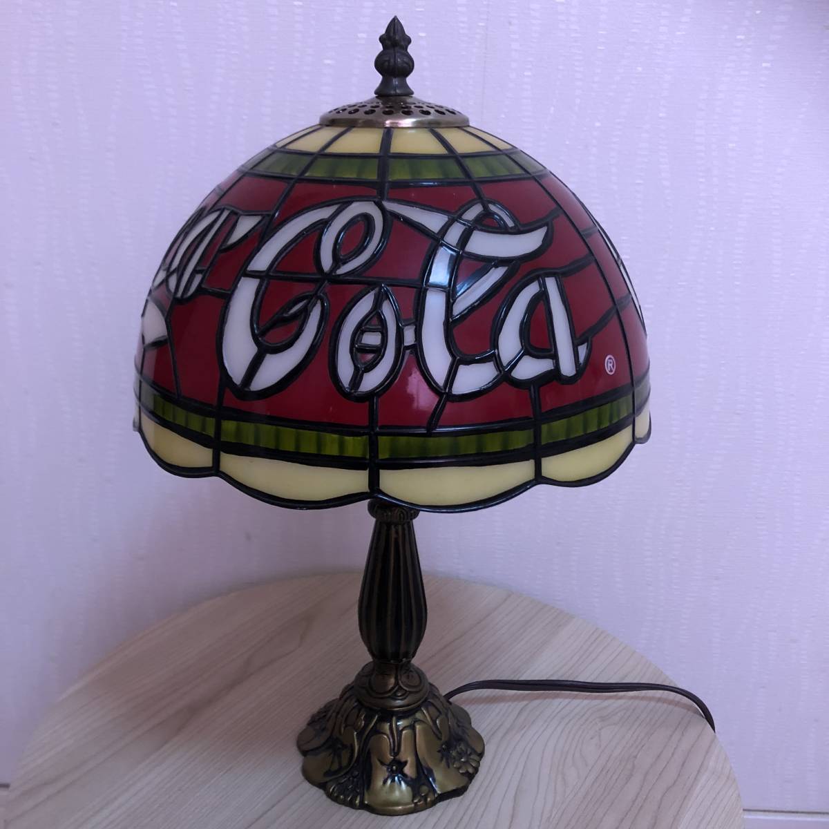 コカコーラ ステンドグラス調 Coca－Cora 未使用品☆コカコーラ