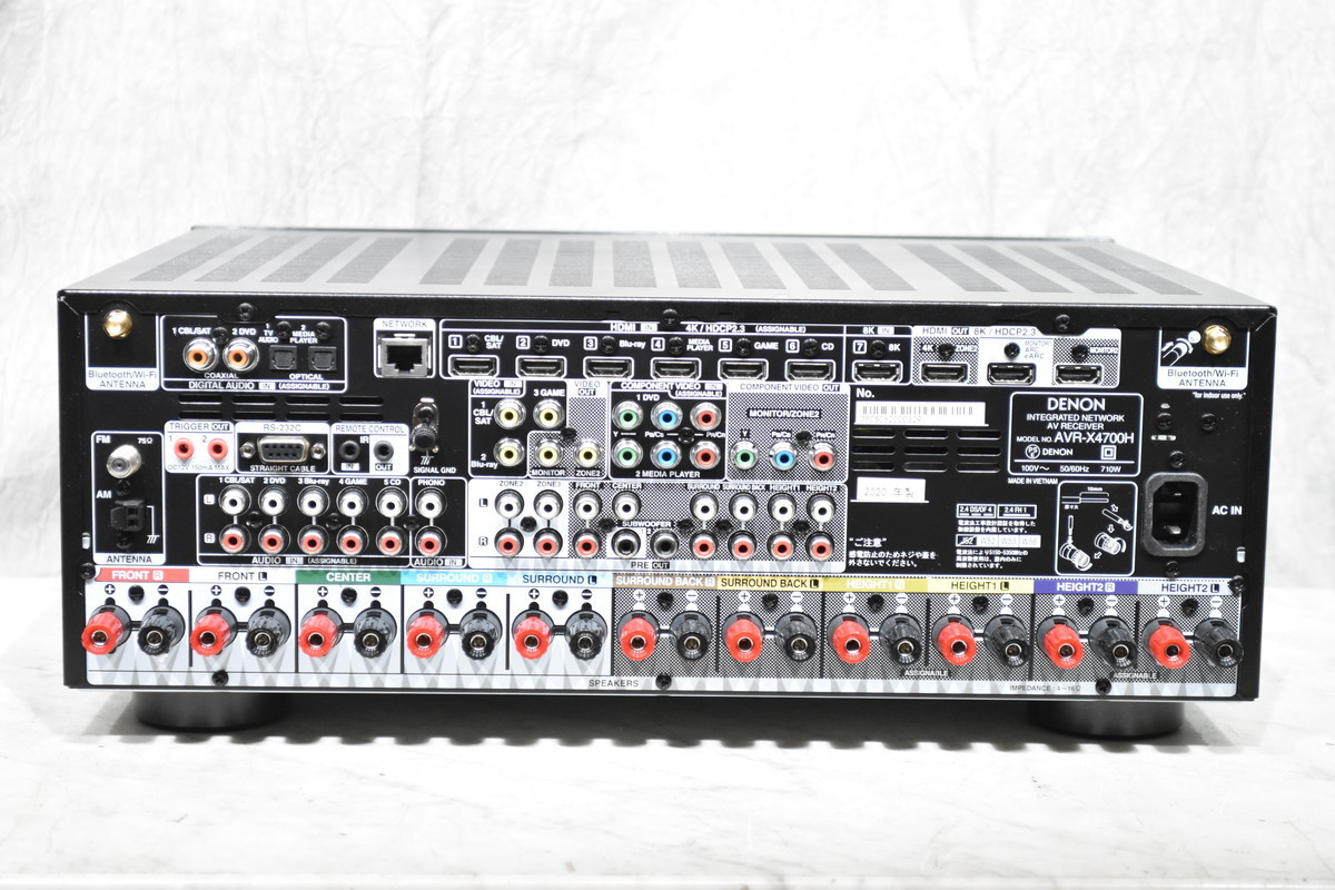 DENON デノン AVアンプ AVR-X4700H 2020年製 【公式通販】