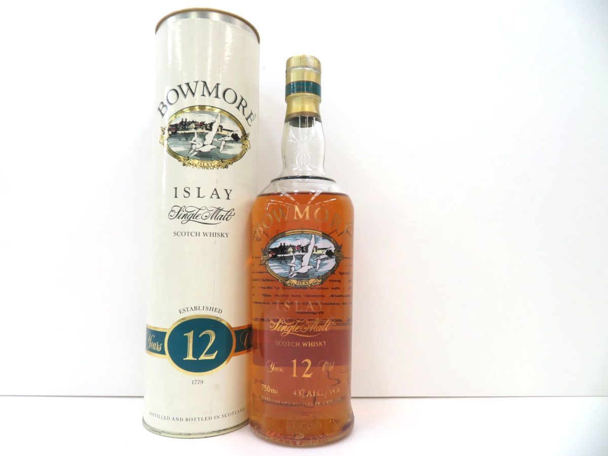 BOWMOA ボウモア シングルモルト カモメラベル 12年 43％ 1000ml 未 