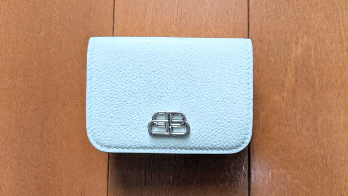 BALENCIAGA 【未使用品】バレンシアガ BBミニウォレット 三つ折り 