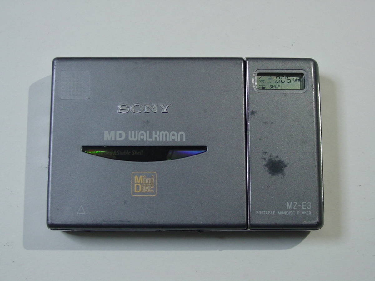 SONY MD WALKMAN MZ-E3 ポータブルMDプレーヤー ジャンク ☆ SONY製 MD (MZ-R3，MZ-E3) 中古品 MD SONY MZ-R3 美品
