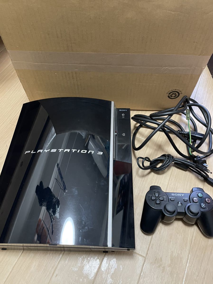 SONY PS3 本体 PlayStation3(80GB) クリアブラック（CECHL00）初期化 