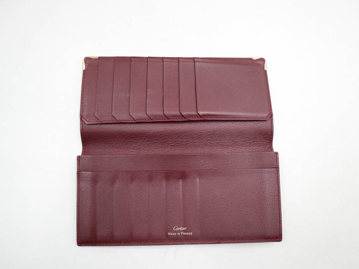 ☆【極美品】Cartier カルティエ ボルドー マストライン 長財布 札入れ  