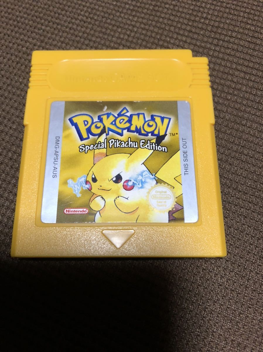 レア ゲームボーイソフト ポケモン イエローバージョン オーストラリア 