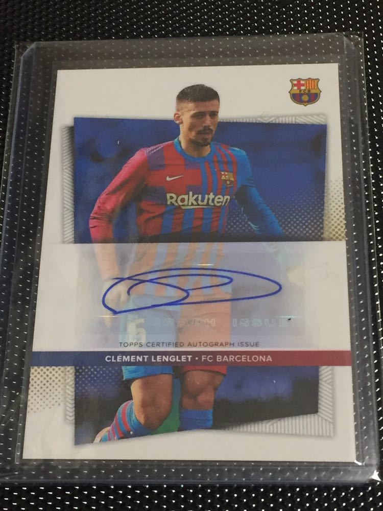 2021/22 Topps FC Barcelona Team Set auto Clement Lenglet /150 直筆サイン ラングレー バルセロナ 検Panini Soccer_1