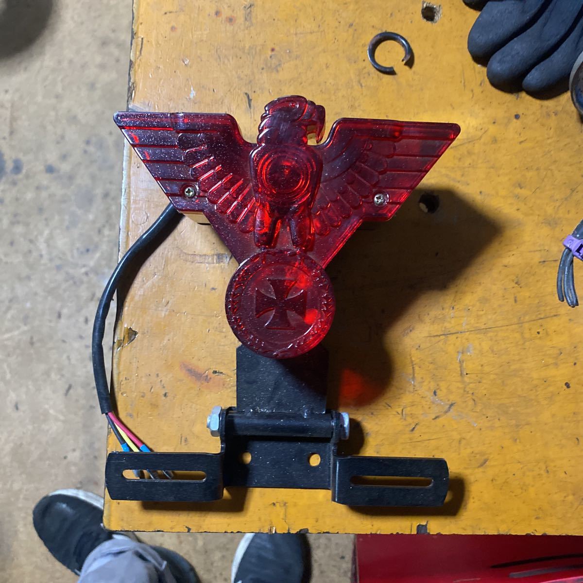 ナックル パン ガイド ハーレー テールランプ 加工品 B-31 バード